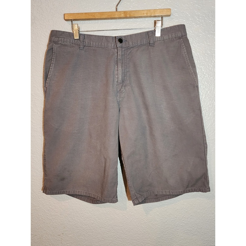Dickies Regular Chino Shorts Mens 36 Gray Mid Rise Flat Front Zip Fly Button